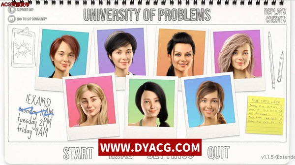 【欧美SLG/汉化/动态】学院情缘 University of Problems Ver1.1.5 汉化版【PC电脑+安卓/3.9G/更新】